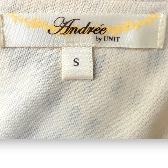 Andree By Unit Cream Cheetah Classy Tie Sleeve Shift Dress - Women's S - Picture 5 of 6